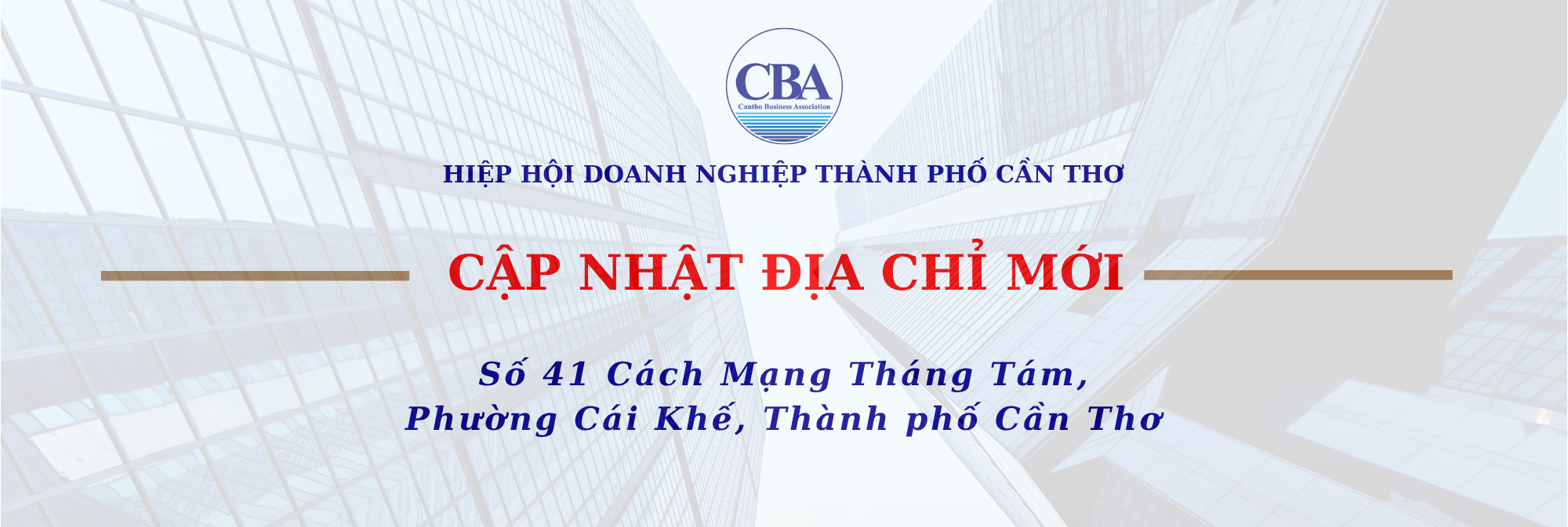 THÔNG BÁO CẬP NHẬT ĐỊA CHỈ MỚI